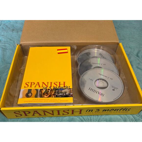 Spanish In 3 Months-CD Language Course-New In Box - Picture 2 of 7